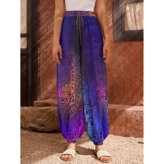 Mandala All-Over Print Women's Carrot Pants