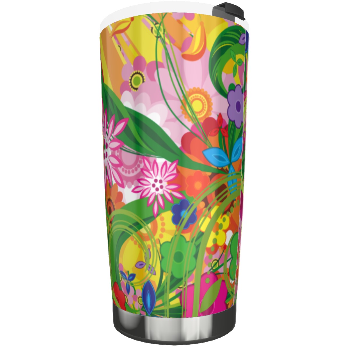 Bright floral Stainless steel Tumbler 20oz