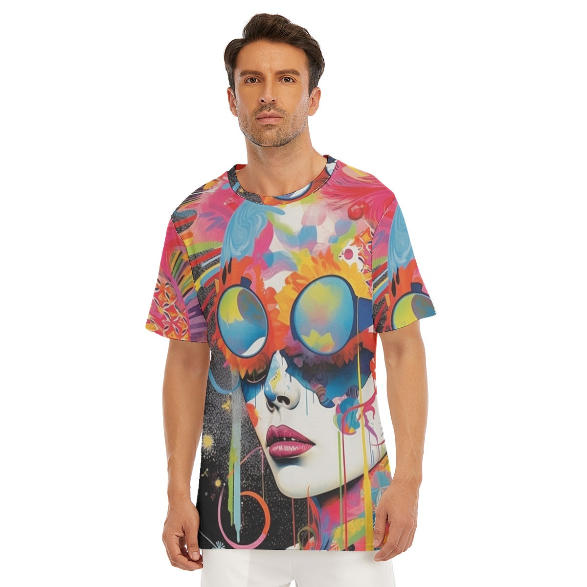 Abstract  O-Neck T-Shirt | 190GSM Cotton