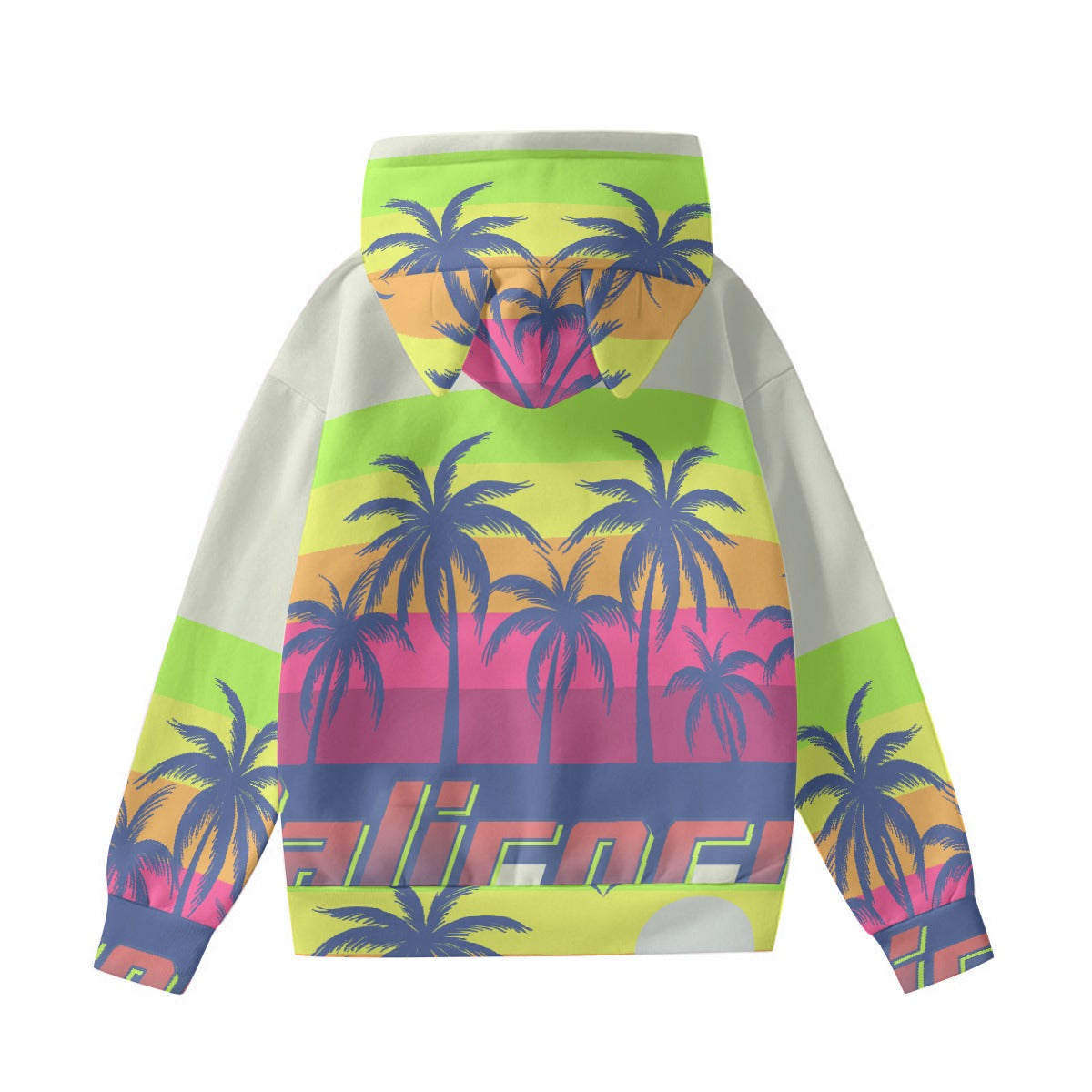 Tropical Women’s Hoodie With Decorative Ears