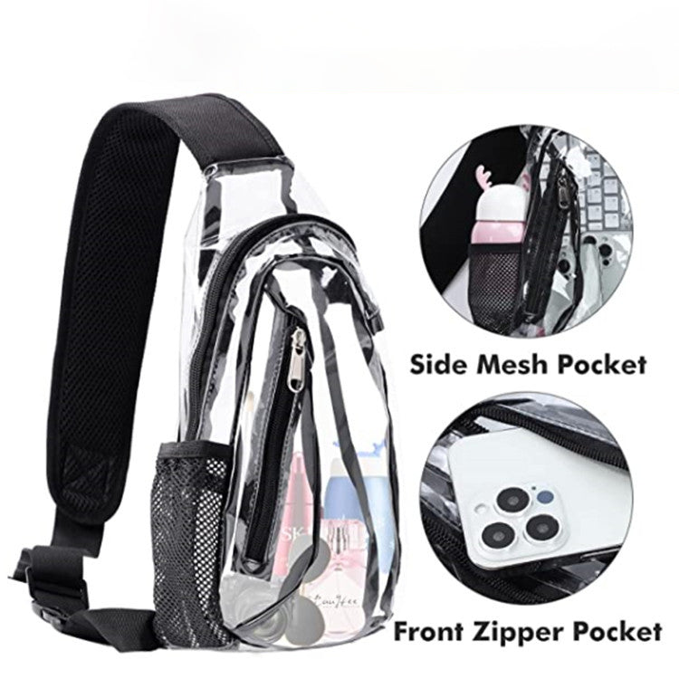 Stadium sling bag clear 14"