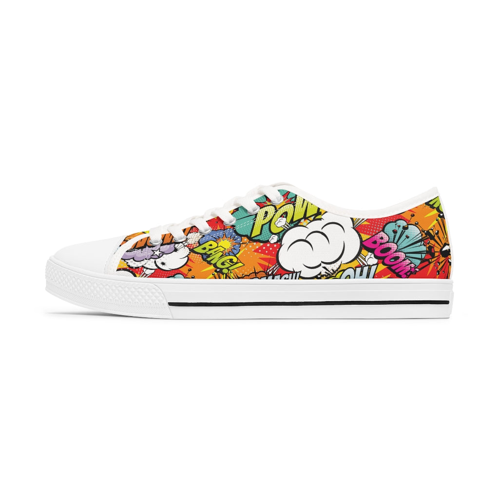 Comic book Women's Low Top Sneakers