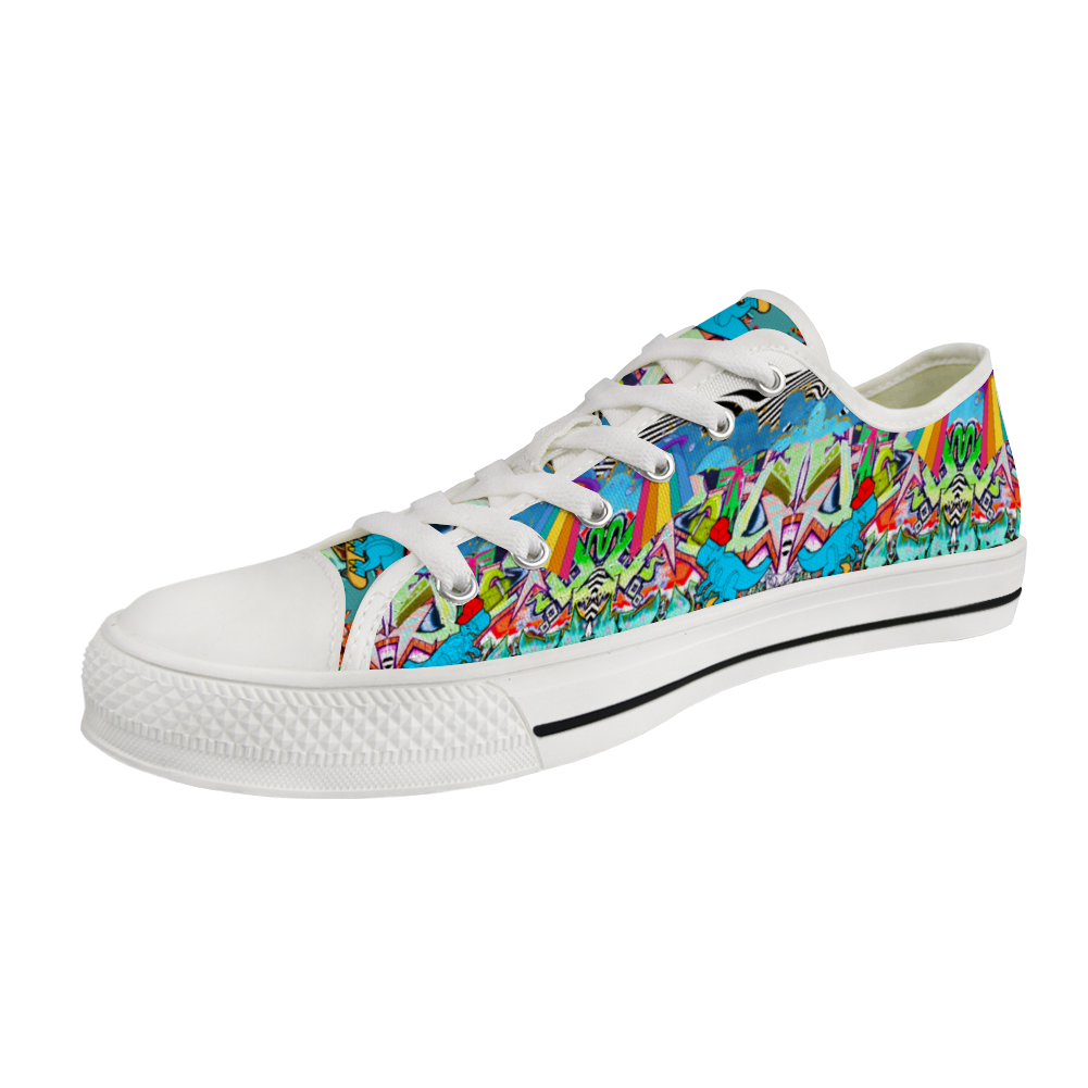 Urban Dino Canvas Shoes Low Top Sneakers