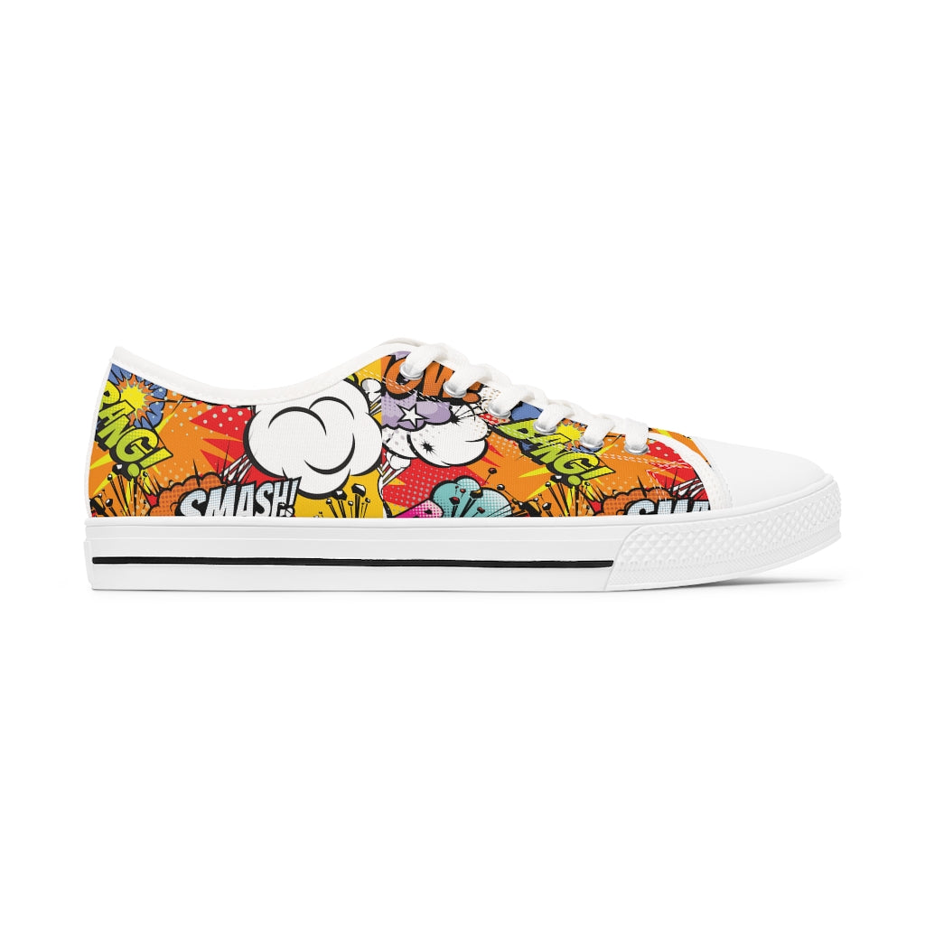 Comic book Women's Low Top Sneakers