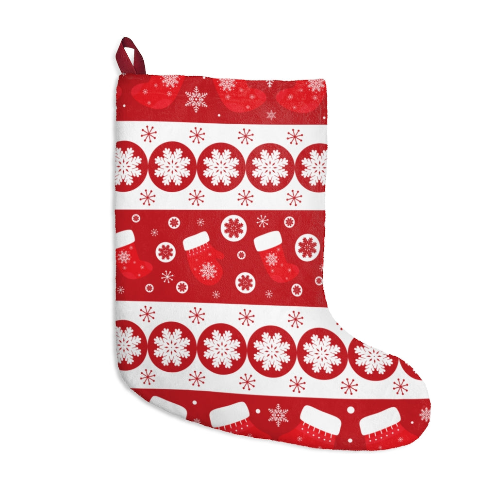 Red and White Christmas Stocking