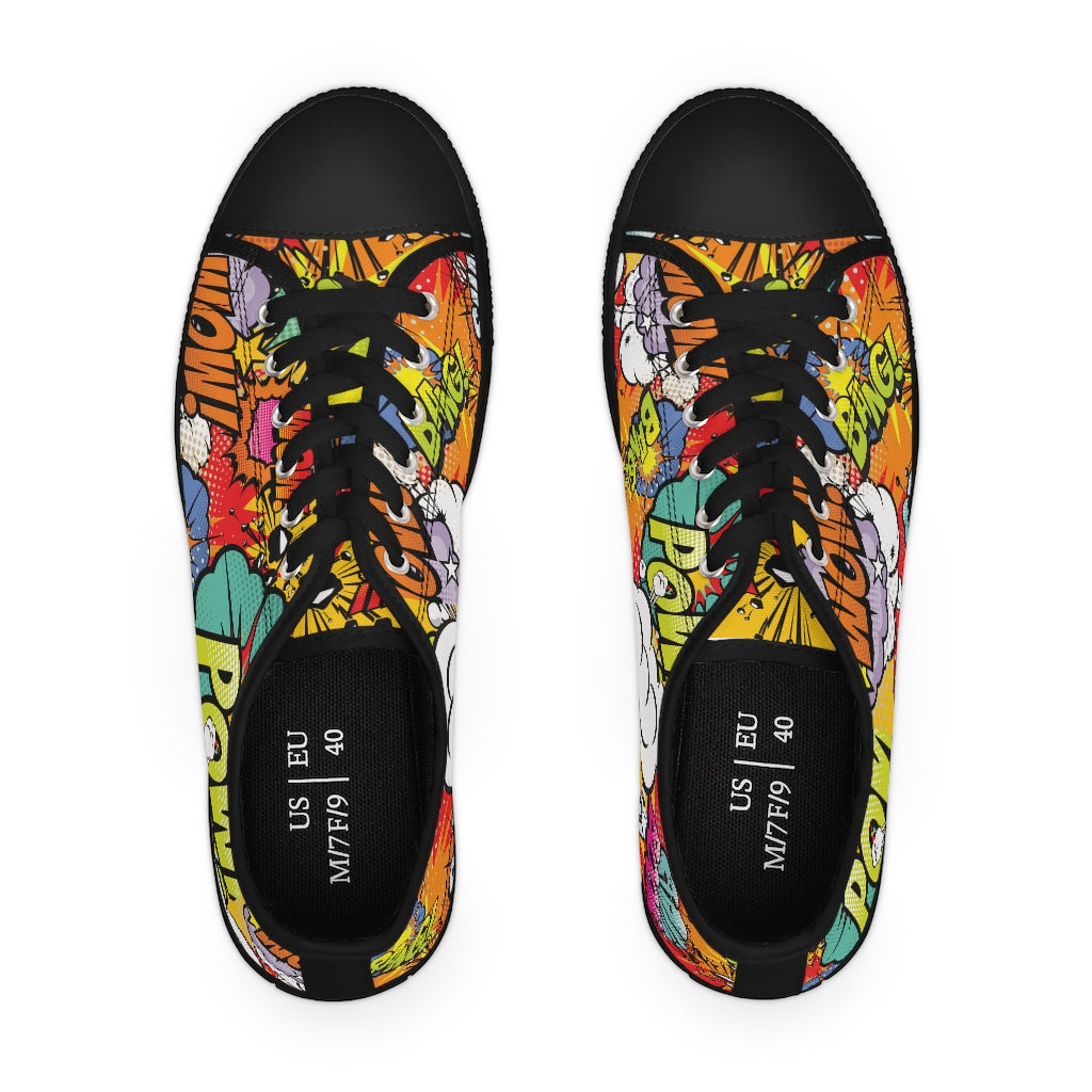 Comic book Women's Low Top Sneakers