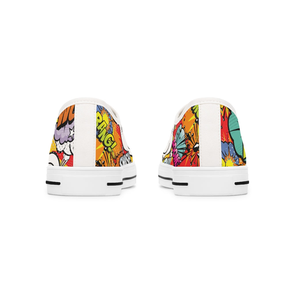 Comic book Women's Low Top Sneakers