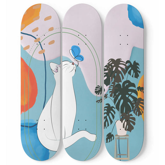 Can Minimalist 3 piece skateboard art