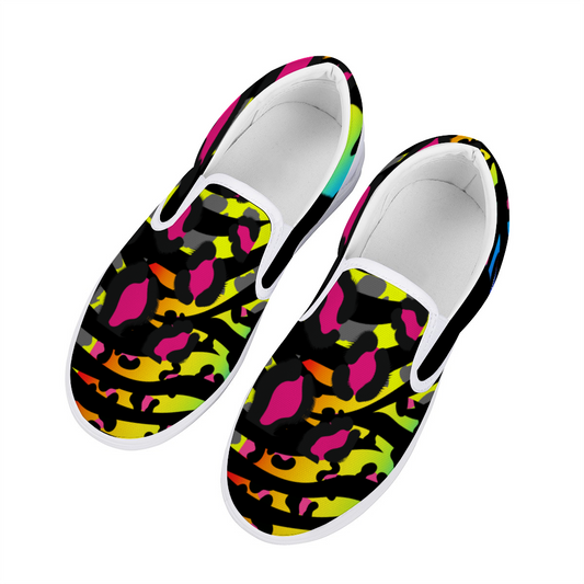 Neon animal  Kid's Slip on shoes