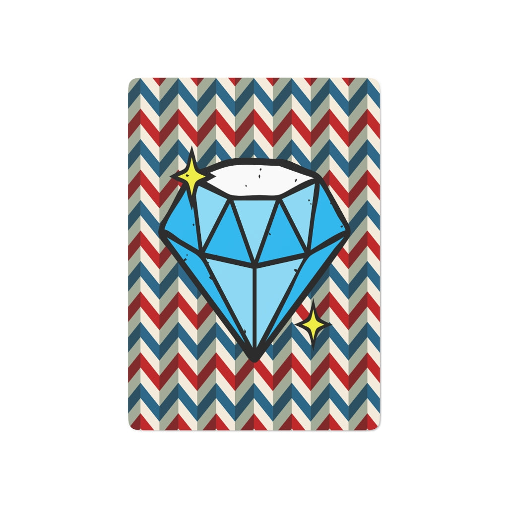 Pattern with diamond Custom Poker Cards