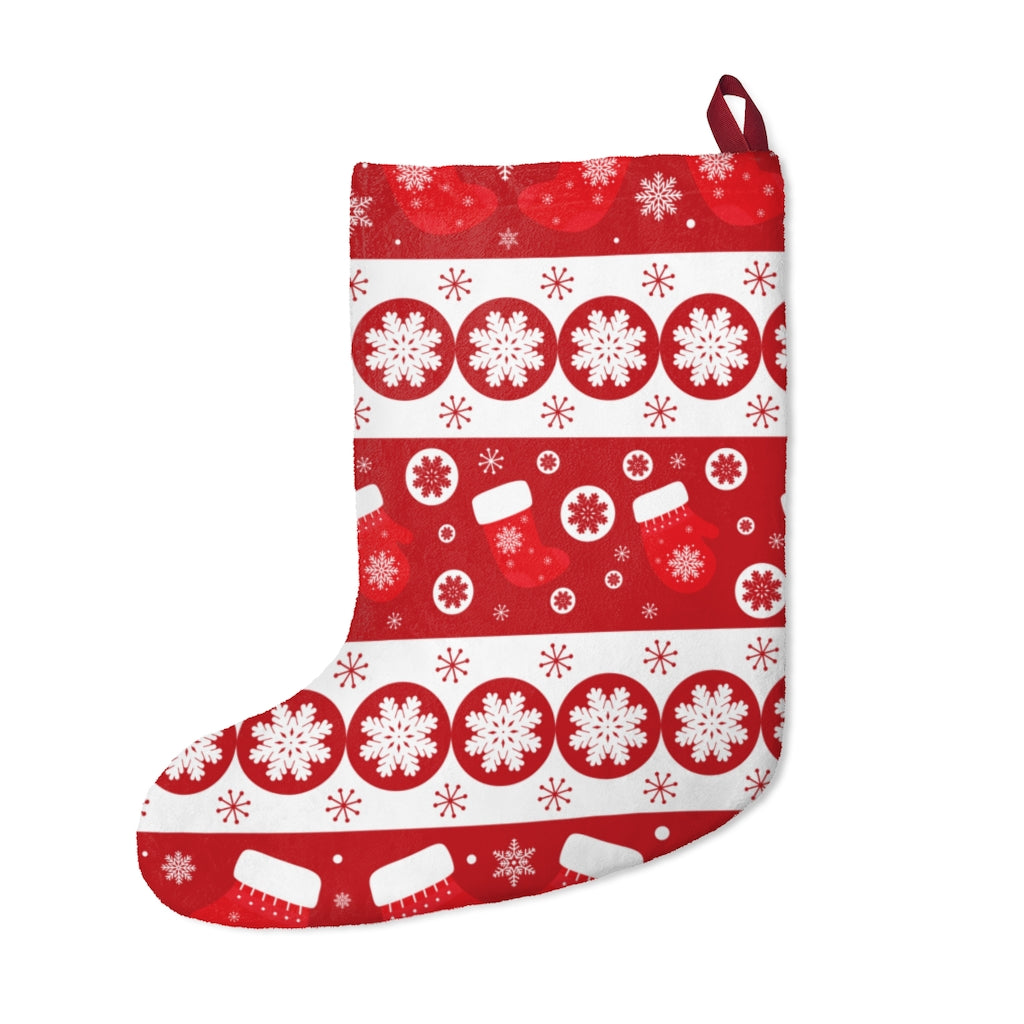 Red and White Christmas Stocking