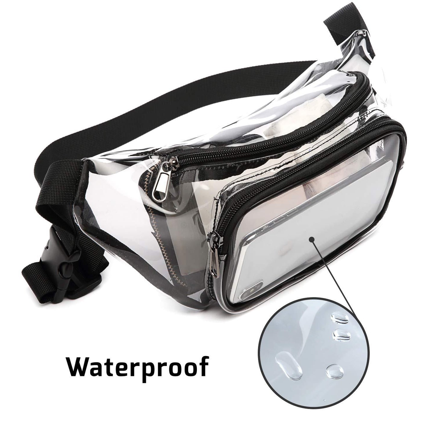 Stadium waist bag clear 10"