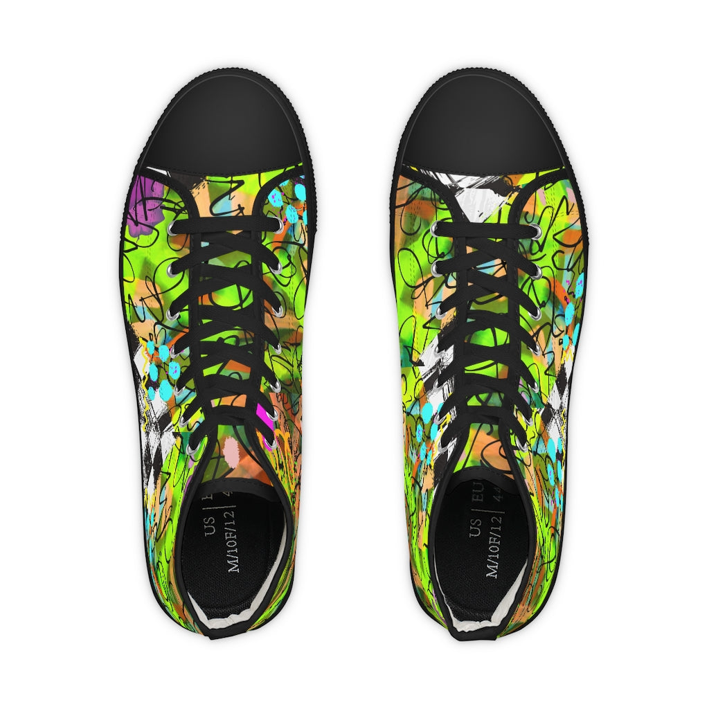 Graffiti life Men's High Top Sneakers