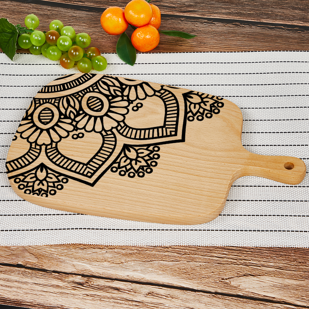 Mandala Custom Cutting Boards for Kitchen Wood Chopping Board 13" x 8"