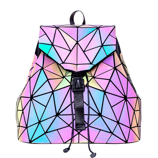 Geometric reflective backpack