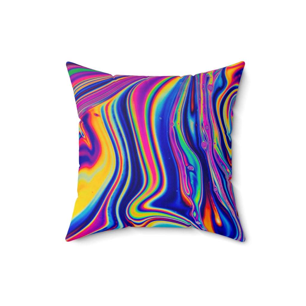 Trippy Spun Polyester Square Pillow