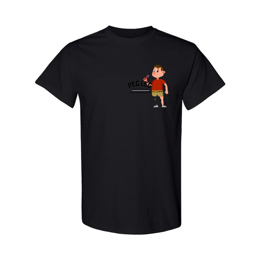 Peg leg services Unisex Cotton T-shirts Gildan 5000 Short Sleeve T-shirt