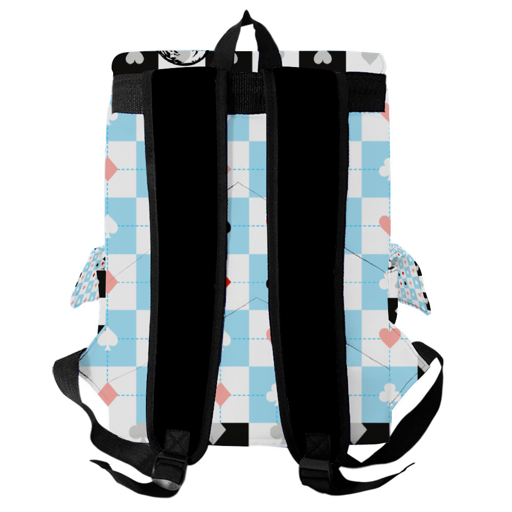 Alice in Wonderland 12" x 16" x 7" Oxford Cloth Travel Backpack