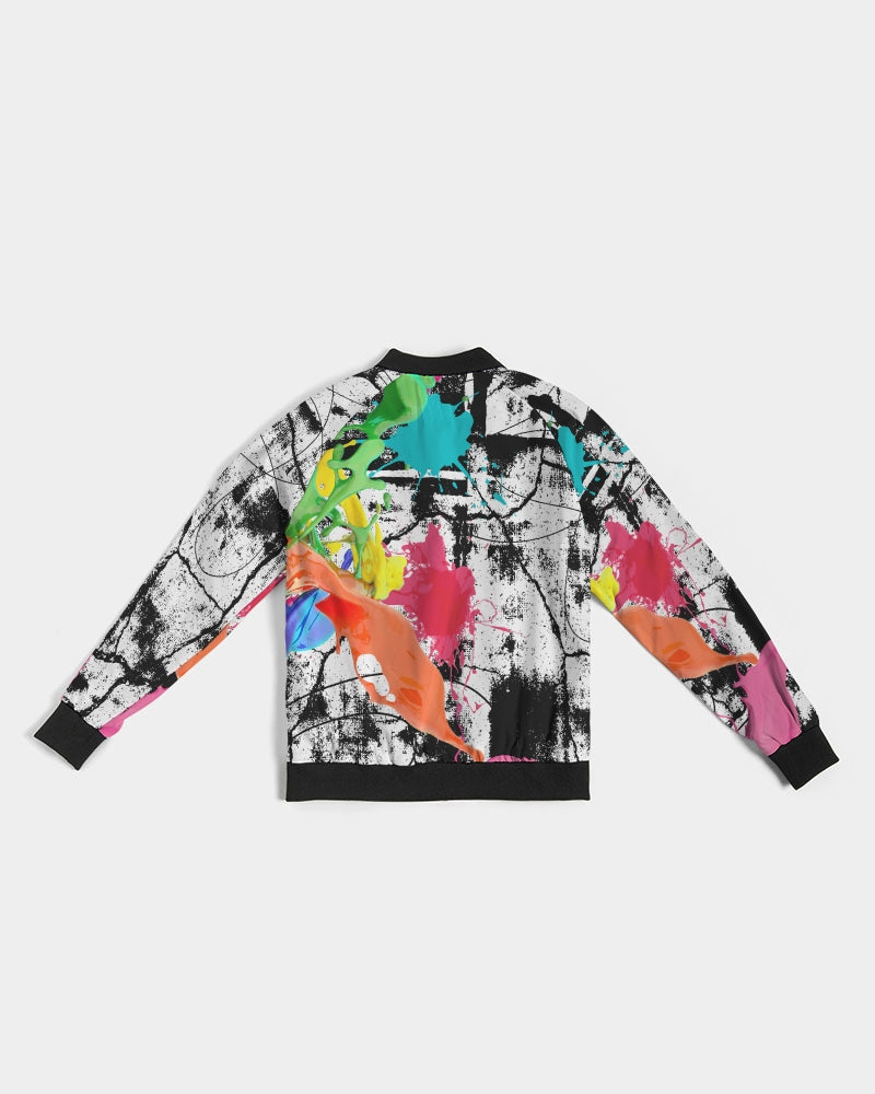 Color splash Abstract Women's Bomber Jacket