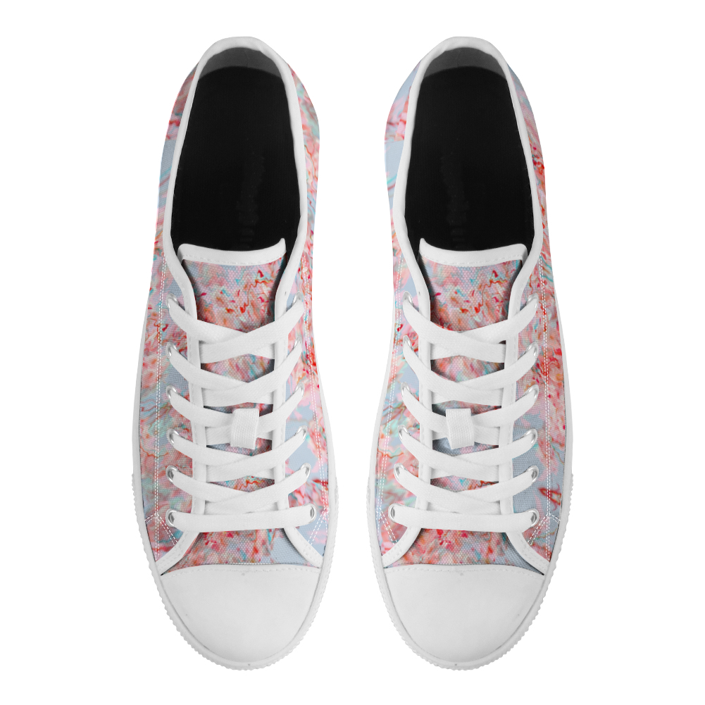 Cherry blossom Canvas Shoes Low Top Sneakers