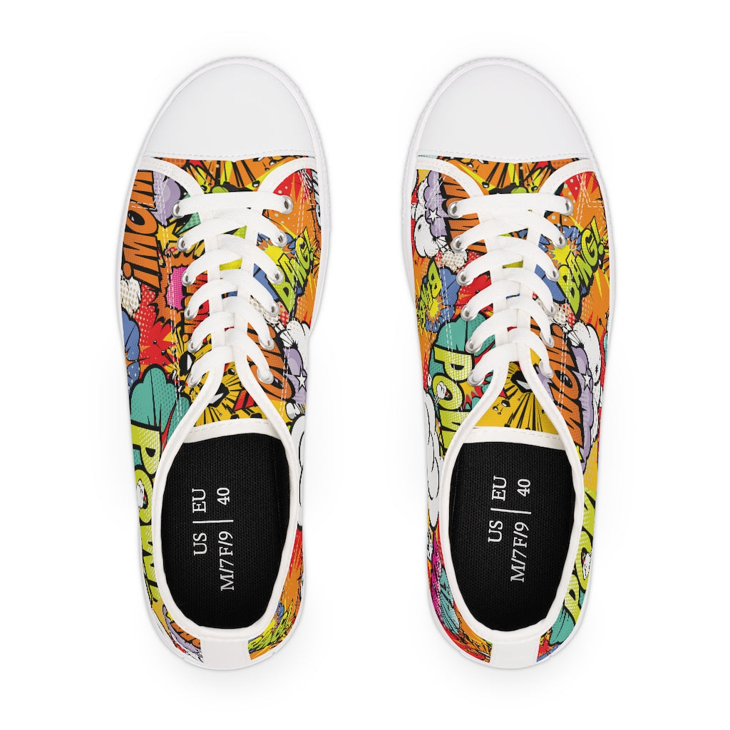 Comic book Women's Low Top Sneakers