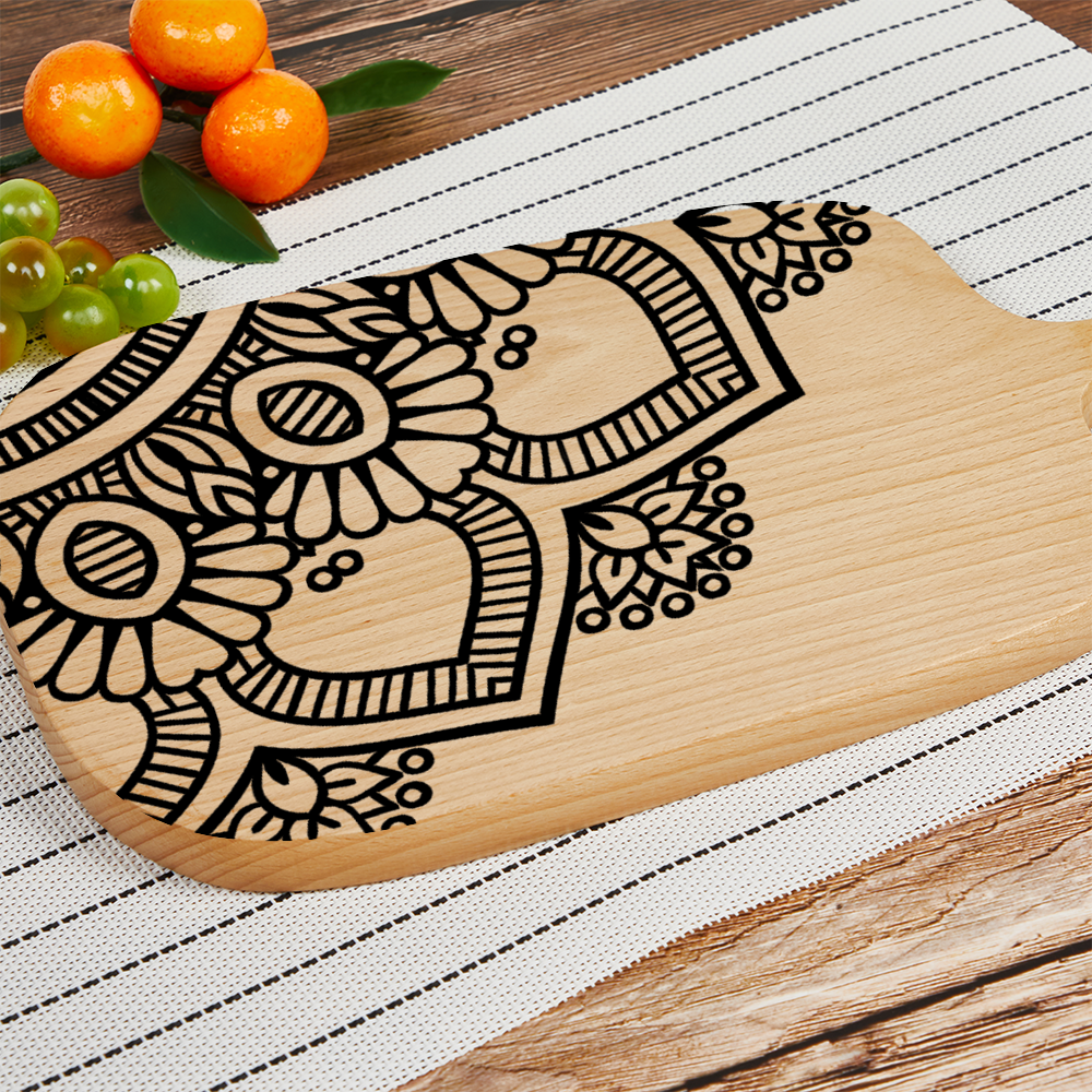 Mandala Custom Cutting Boards for Kitchen Wood Chopping Board 13" x 8"