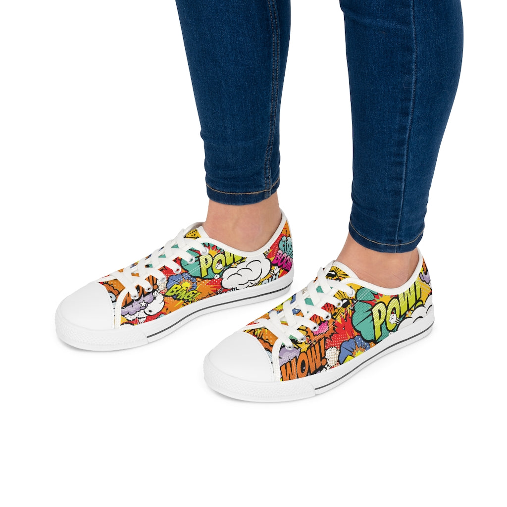 Comic book Women's Low Top Sneakers