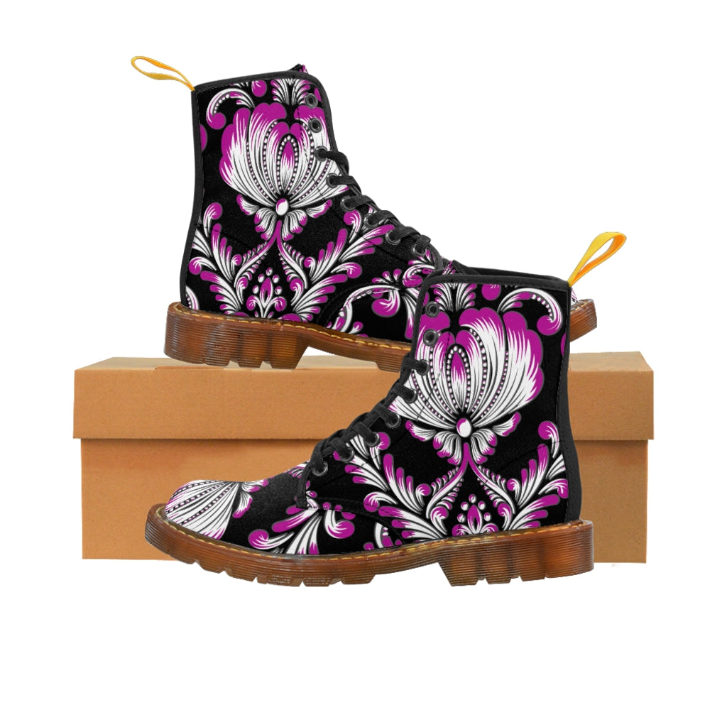 Pink Baroque Women's Canvas Boots