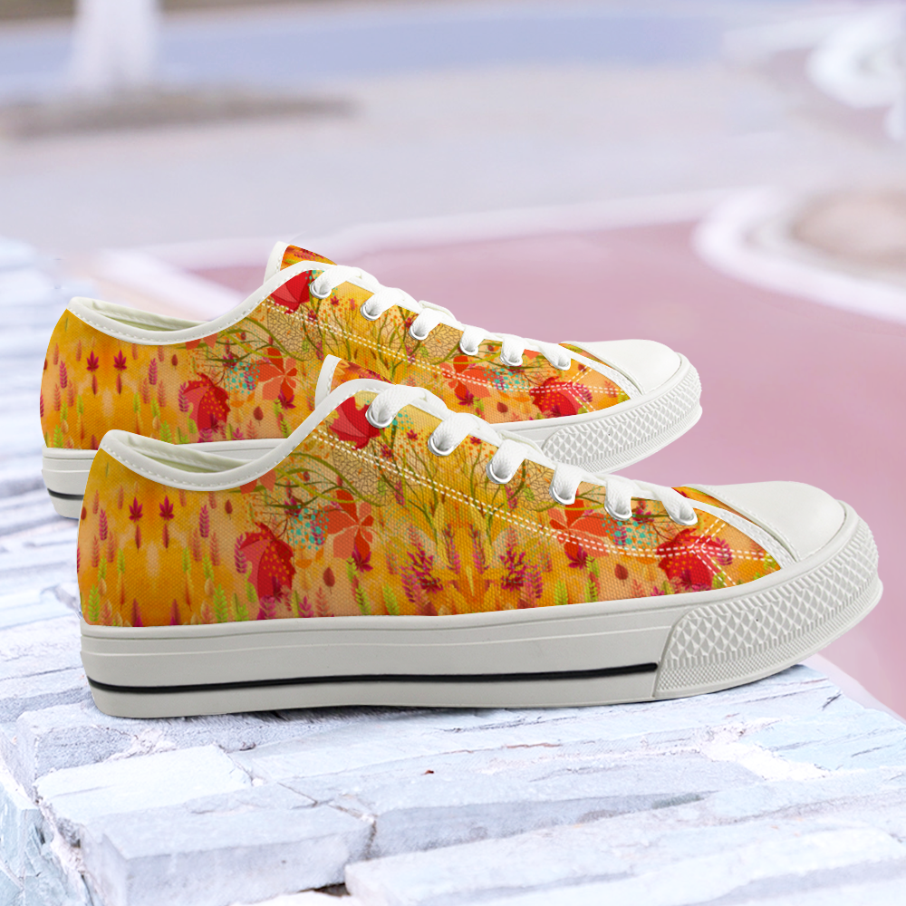 Fall vibe  Canvas Shoes Low Top Sneakers