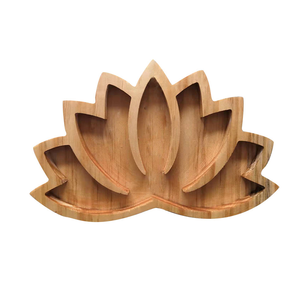 Wooden lotus tray