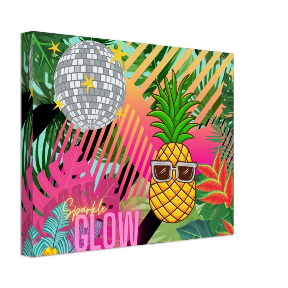 Tropical Pineapple Canvas 11x14