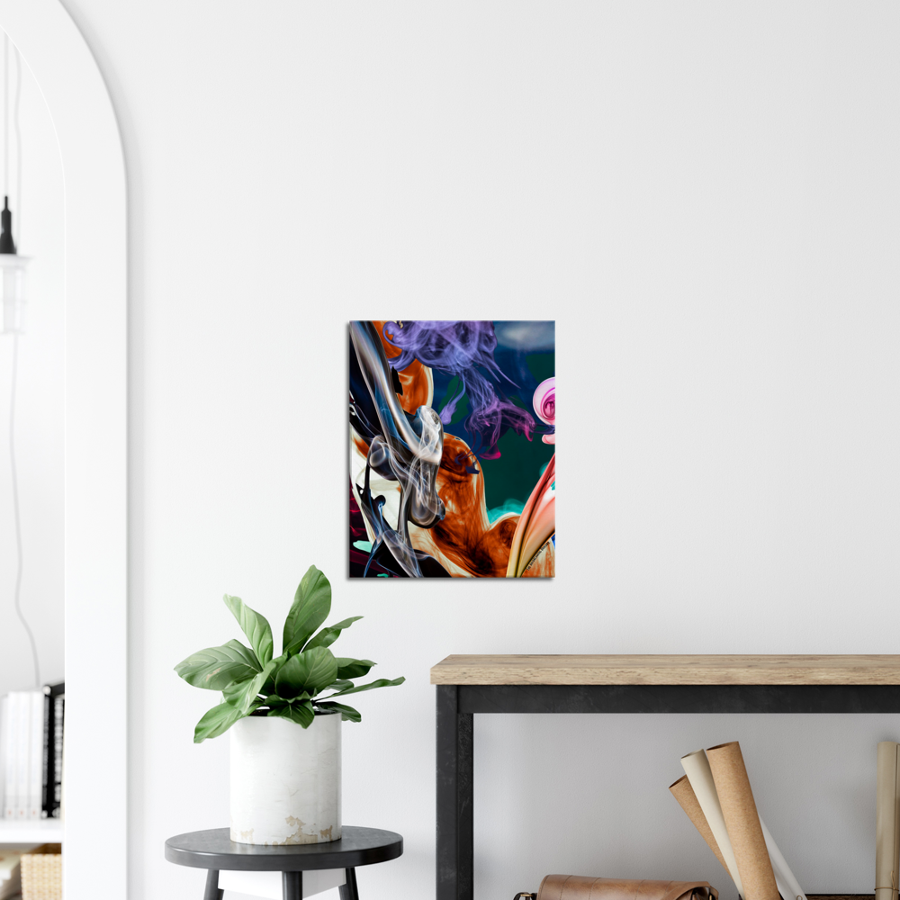 Abstract colorful framed Canvas