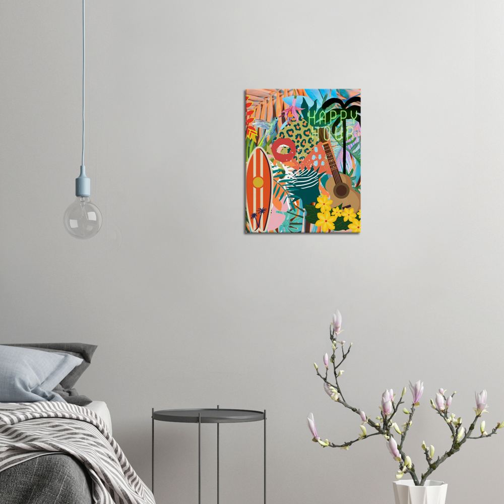 Tropical Happy Hour Canvas 16x20