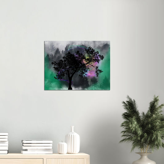 Dark Forest Tree Canvas 18x24