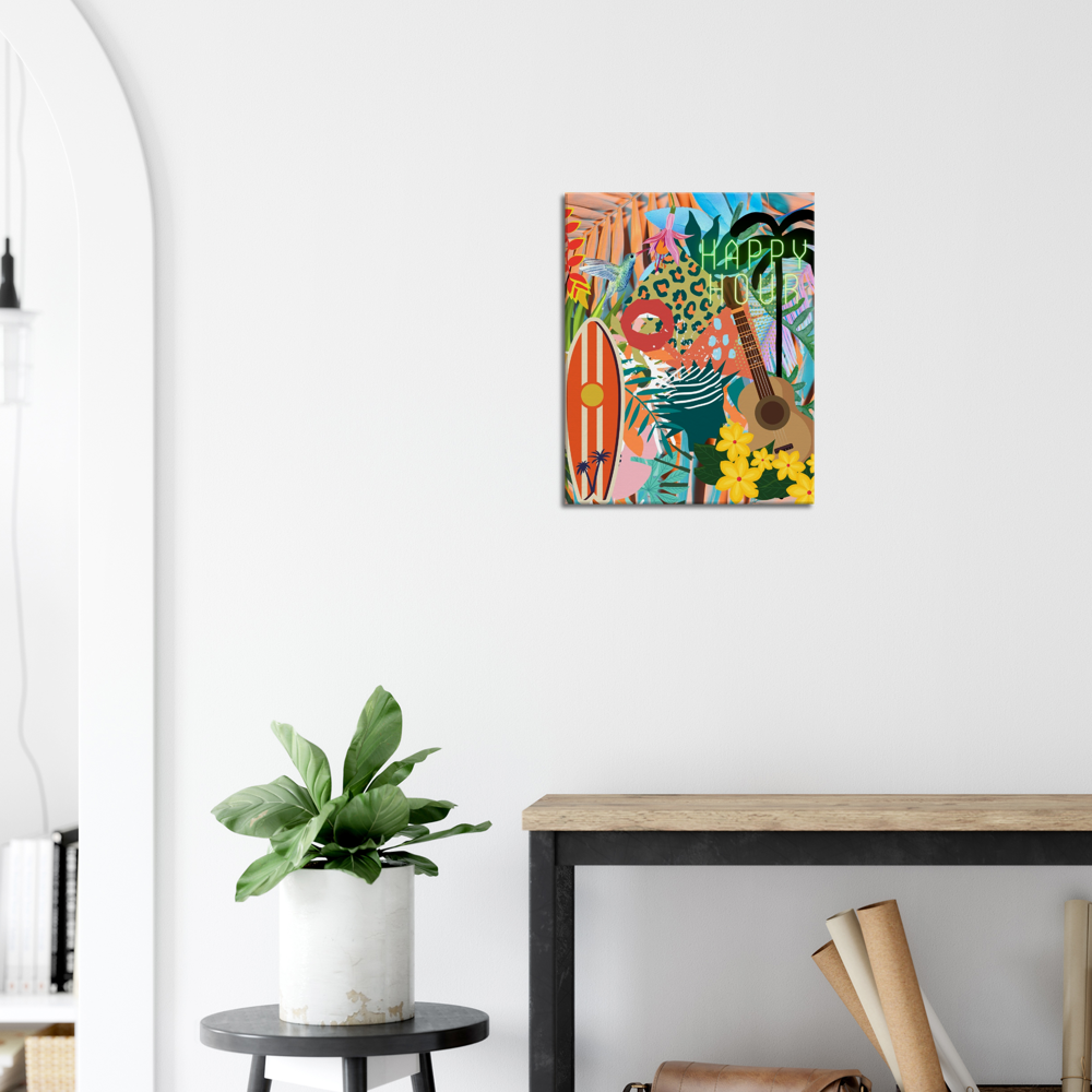 Tropical Happy Hour Canvas 16x20