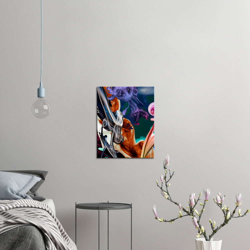 Abstract colorful framed Canvas