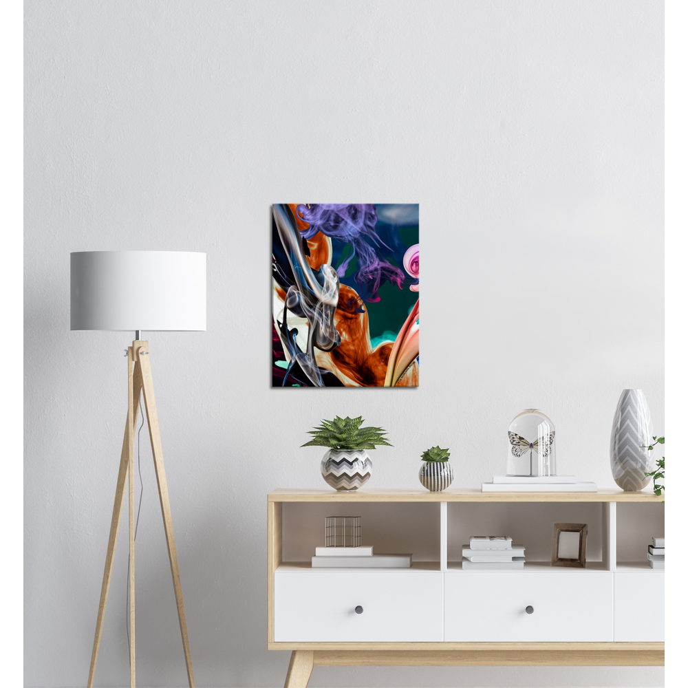 Abstract colorful framed Canvas