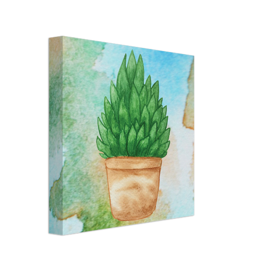 Cactus 3 Canvas 8"x 8"