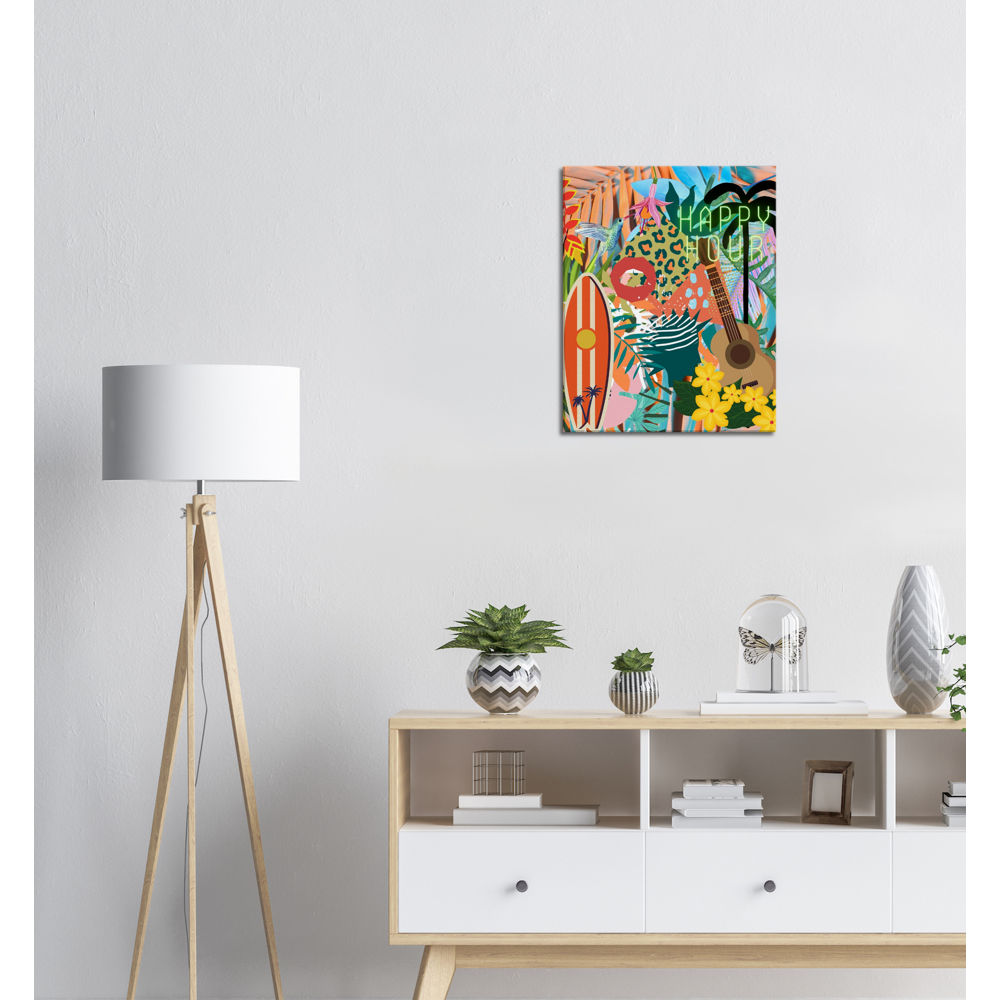 Tropical Happy Hour Canvas 16x20