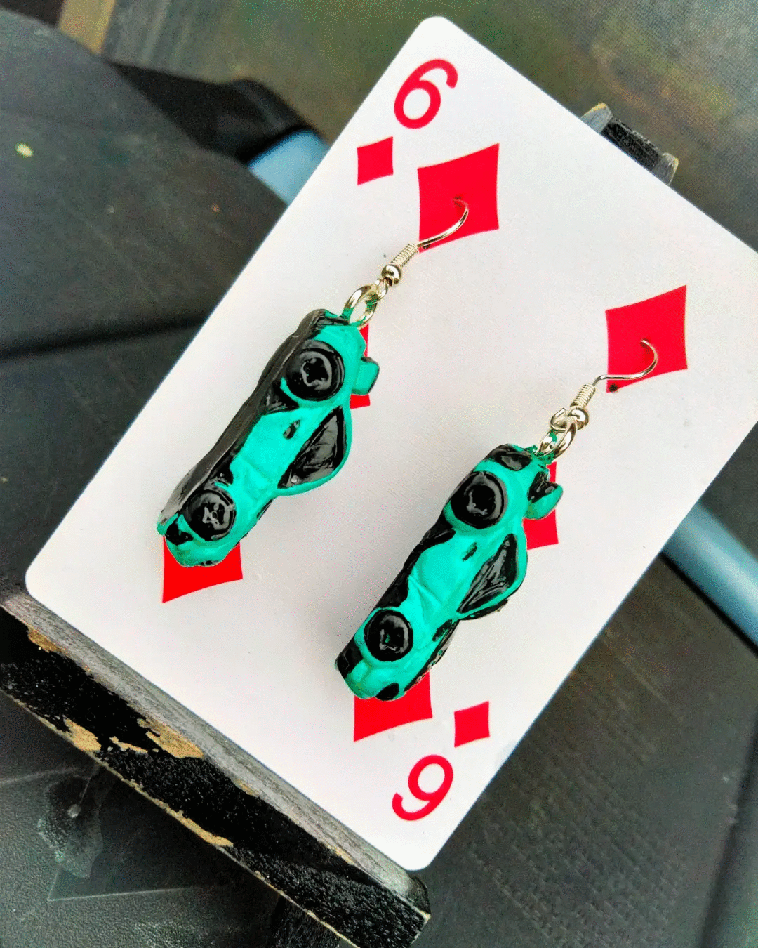 Micro sportscar earrings