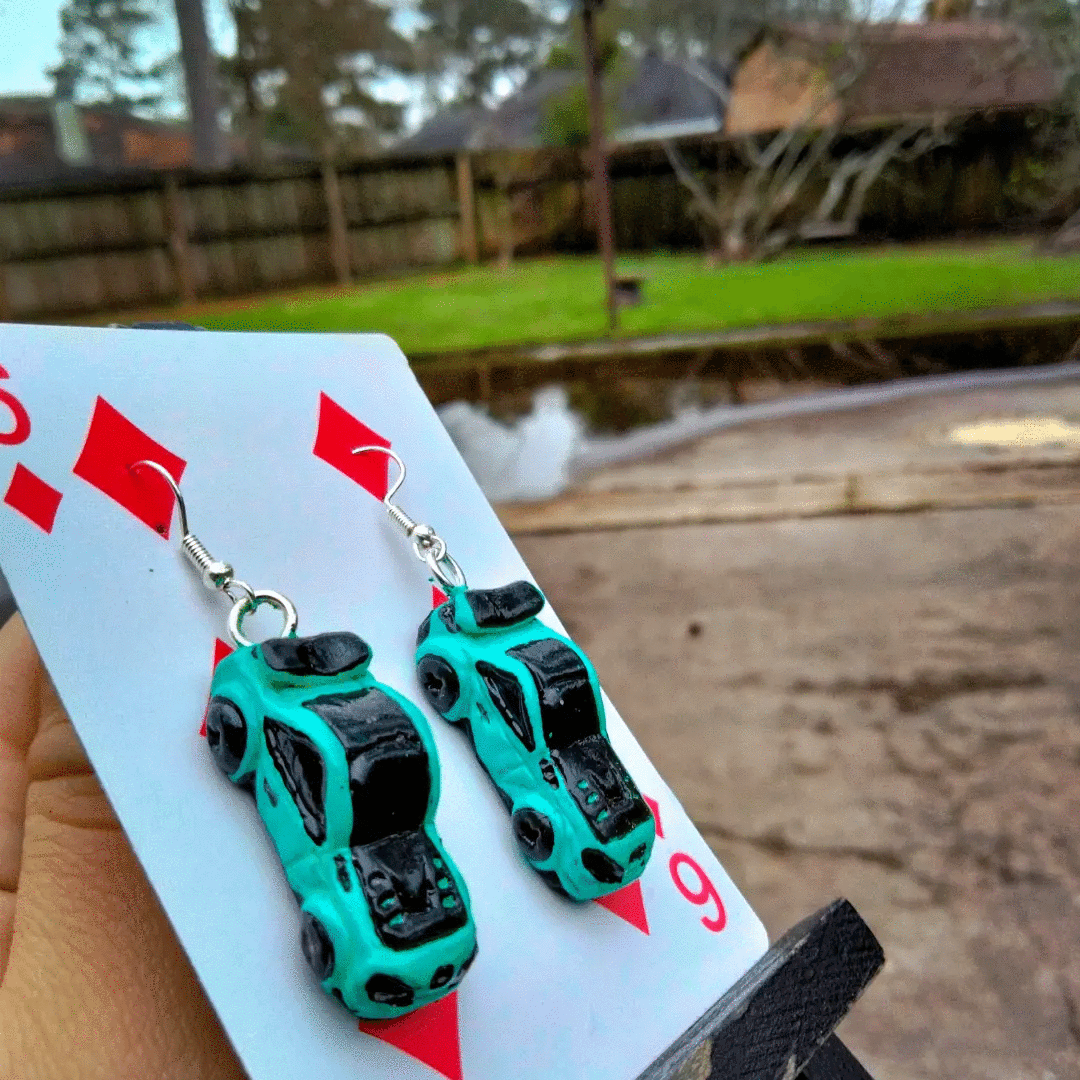 Micro sportscar earrings